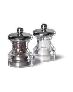 Cole&Mason Salz- und Pfeffermühle PO3 2 Stück, 6.5 cm, Transparent