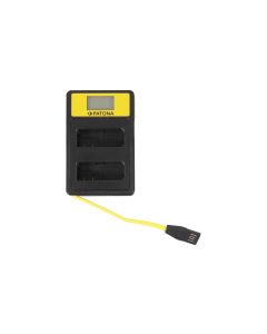 Patona Ladegerät Smart Dual LCD USB Nikon Akku EN-EL14