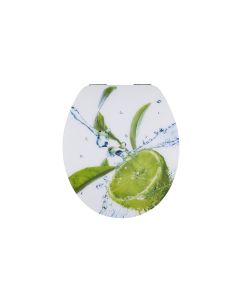 diaqua® Toilettensitz Lyon Lime Absenkautomatik, Grün/Weiss