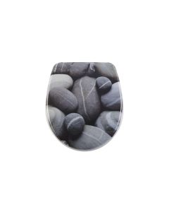 diaqua® Toilettensitz Nice Stones Absenkautomatik, Grau