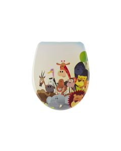 diaqua® Toilettensitz Nice Animals Absenkautomatik, Mehrfarbig