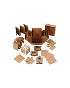 Creativ Company Geschenkbox Nature, 12 x 12 x 12 cm