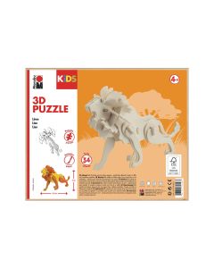 Marabu Holzartikel 3D Puzzle, Löwe