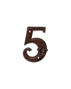 Esschert Design Hausnummer 5 aus Gusseisen