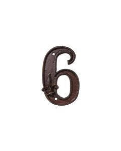 Esschert Design Hausnummer 6  aus Gusseisen