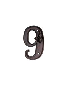 Esschert Design Hausnummer 9 aus Gusseisen
