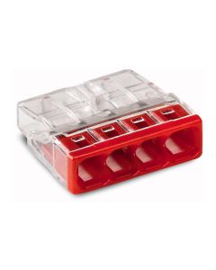 WAGO Steckklemme Contact COMPACT  4-fach, 100 Stück