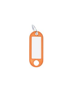 WEDO Schlüsselanhänger 18 mm mit Ring, Orange, 100 Stück
