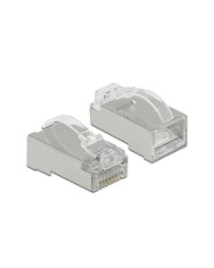 Delock Stecker RJ45 Cat.6 STP 20 Stück, Transparent, geschirmt