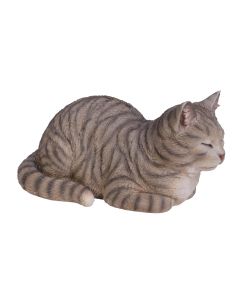 Vivid Arts Dekofigur Träumende Katze, Rotbraun