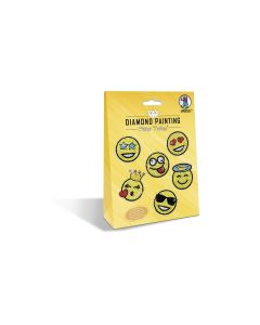 URSUS Motivsticker Diamond Painting Smileys Gelb  1 Stück