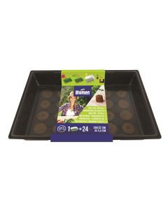 Blumen Gewächshaus + 24 Kokosquelltabletten