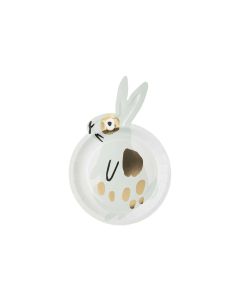 Rico Design Kinderteller Hase, Mint/Gold, 12 Stück