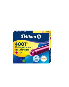 Pelikan Tintenpatrone 4001 Pink, 6 Stück