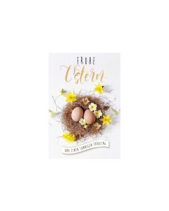 ABC Grusskarte B6 Frohe Ostern und einen..
