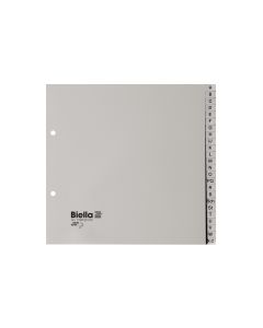 Biella Register A-Z teildeckend mit Indexblatt