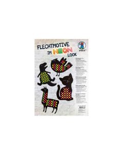 URSUS Bastelpapier für 9 Flechtmotive A4, 300 g/m², Mehrfarbig
