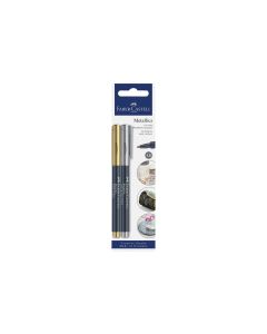 Faber-Castell Filzstift Metallics 1.5 mm, Gold/Silber
