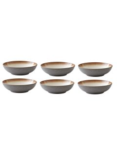 Bitz Suppen- & Pastateller Ø 20 cm, 6 Stück, Grau/Crème