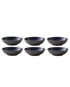 Bitz Suppen- & Pastateller Ø 20 cm, 6 Stück, Schwarz/Dunkelblau