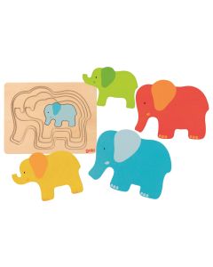 Goki Holzpuzzle Elefant