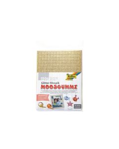 Folia Moosgummi-Set Mosaik Glitter selbstklebend, 6 Stück