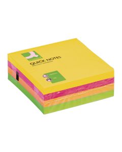 CONNECT Notizzettel Quick Notes 76 x 76 mm, Neon