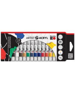 Marabu Acrylfarbe Artist 12 ml 12 Stück