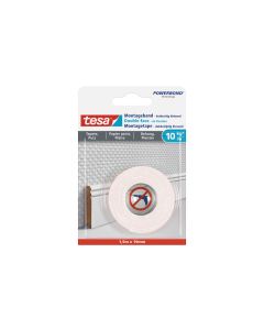 tesa Montageband 1.5 m x 19 mm für Tapeten + Putz