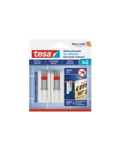tesa Klebeschraube 3 kg für Fliesen + Metall, verstellbar