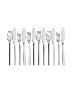 WMF Fischbesteck-Set 12-teilig, Silber