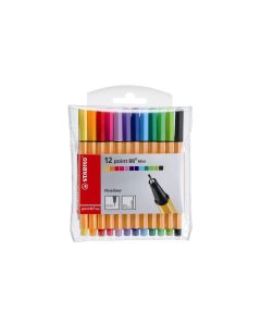 STABILO Fineliner point 88 MINI 12 Stück, Mehrfarbig