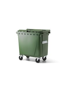 Verwo Kunststoffcontainer mit Deckel 770 l, Grün