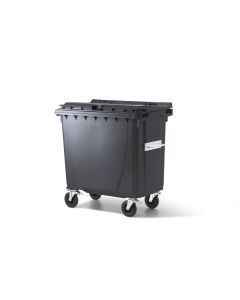 Verwo Kunststoffcontainer mit Deckel 770 l, Anthrazit