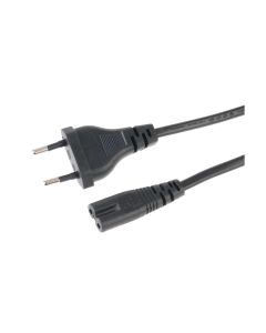Diggelmann Netzkabel 5 m C7 - T26 Schwarz