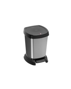 Rotho Kosmetikeimer Paso 6 l, Carbon metallic