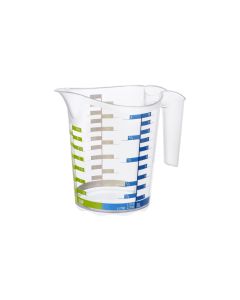Rotho Messbecher Domino Dekor 10 dl, Transparent