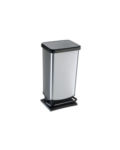 Rotho Treteimer Paso 40 l, Silber