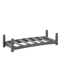 Rotho Flaschenregal Vario für 6 Flaschen, Grau