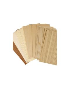Creativ Company Holzartikel 22 x 12 cm Furnierplatten, 30 Blatt sortiert