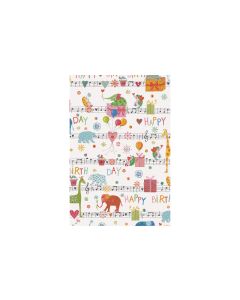 Stewo Geschenkpapier Nana Weiss/Orange/Blau, 70 cm x 2 m