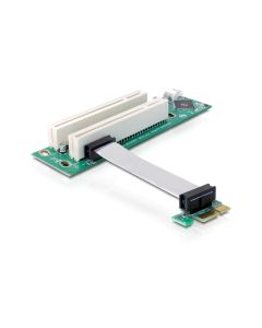 Delock PCI-E Riser Karte x1 zu 2x32-Bit PCI, 9cm