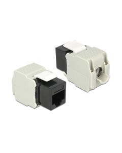 Delock Keystone-Modul RJ-45 Cat.6, UTP Schwarz