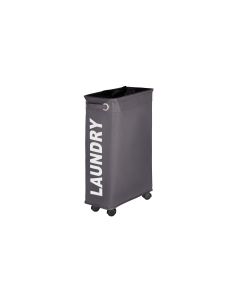 Wenko Wäschesammler Corno  43 l, Dunkelgrau/Schwarz