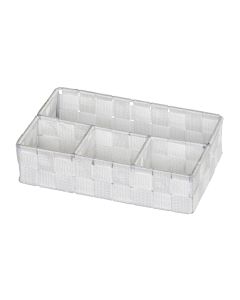 Wenko Aufbewahrungskorb Adria 26 x 17 x 6.5 cm, Weiss