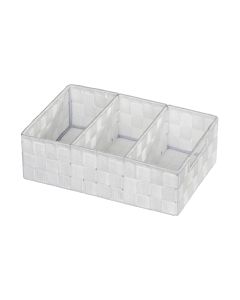 Wenko Aufbewahrungskorb Adria 32 x 21 x 10 cm, Weiss