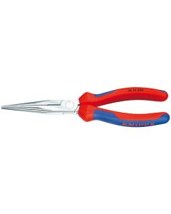 Knipex Flachrundzange mit Schneide verchromt