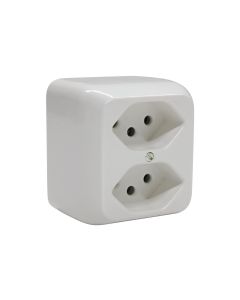 Mica AP-Steckdosen 2x T13