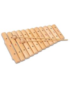 Bontempi Musikinstrument Xylophon mit 12 Holzplättchen