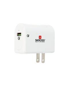 SKROSS USB-Wandladegerät US QC3.0 USB-A, 18 W, Weiss